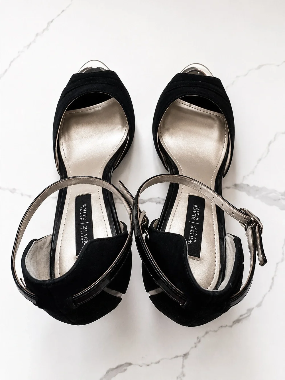 White House Black Market Viviana Black Size 8 Heels - Picture 7 of 10
